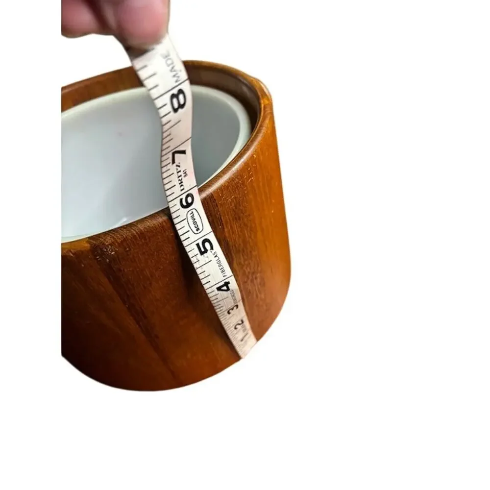 Mid-Century Modern Teak Danish Ice Bucket by Digsmed Denmark 60s Scandinavian